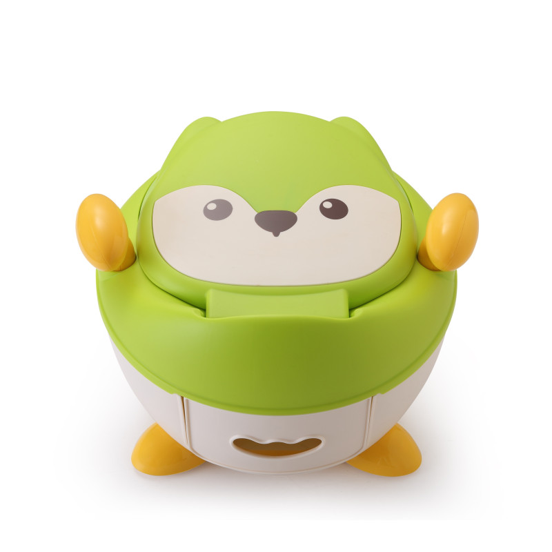 Горщик Babyhood Лисиця з поліуретановим кільцем зелений