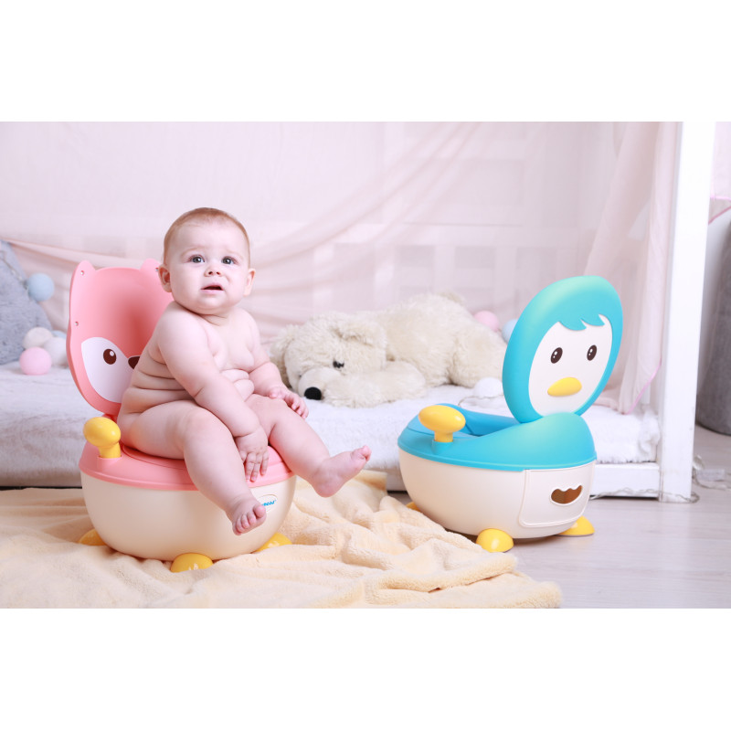 Горщик Babyhood Лисиця з поліуретановим кільцем зелений