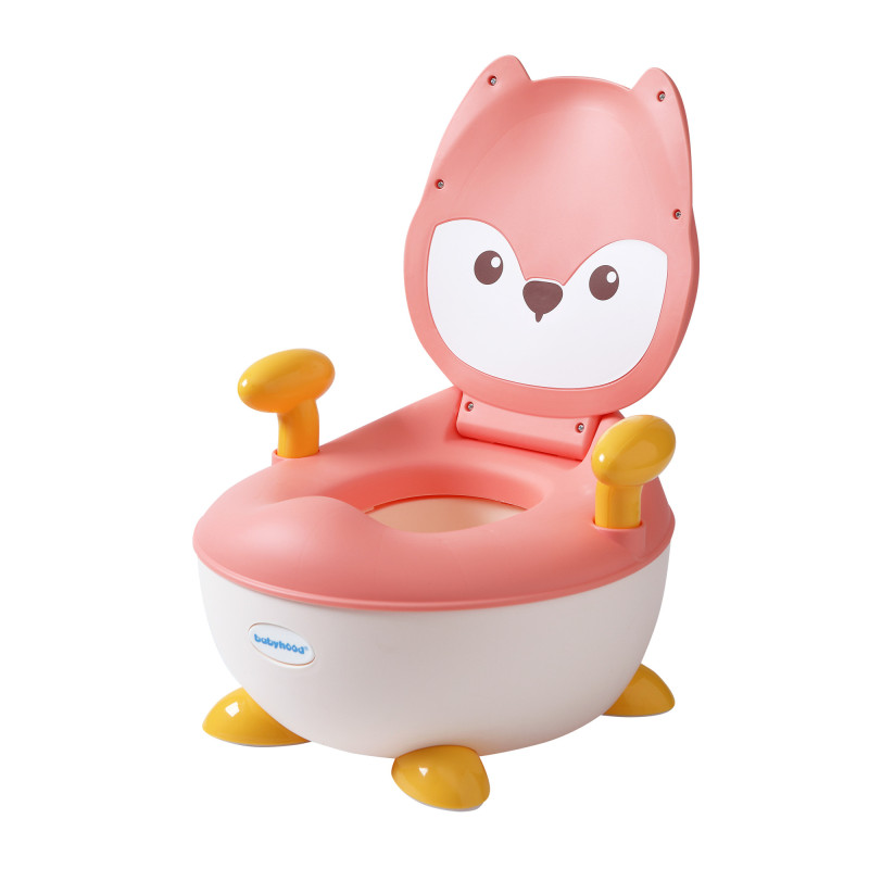 Горщик Babyhood Лисиця з поліуретановим кільцем рожевий