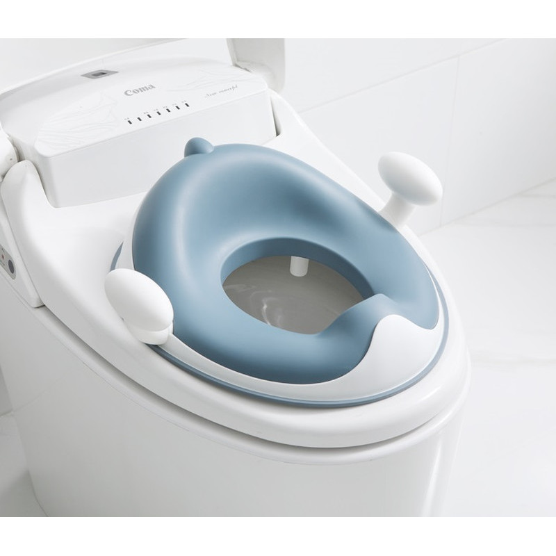 Накладка на унітаз Babyhood Динозаврик з поліуретановим кільцем блакитного кольору BH-127B