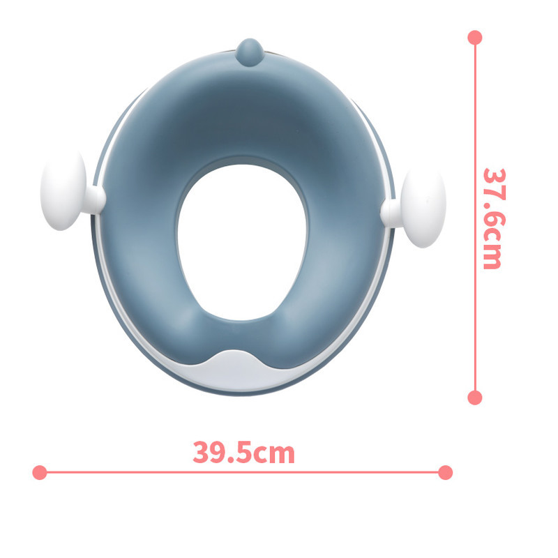 Накладка на унітаз Babyhood Динозаврик з поліуретановим кільцем блакитного кольору BH-127B