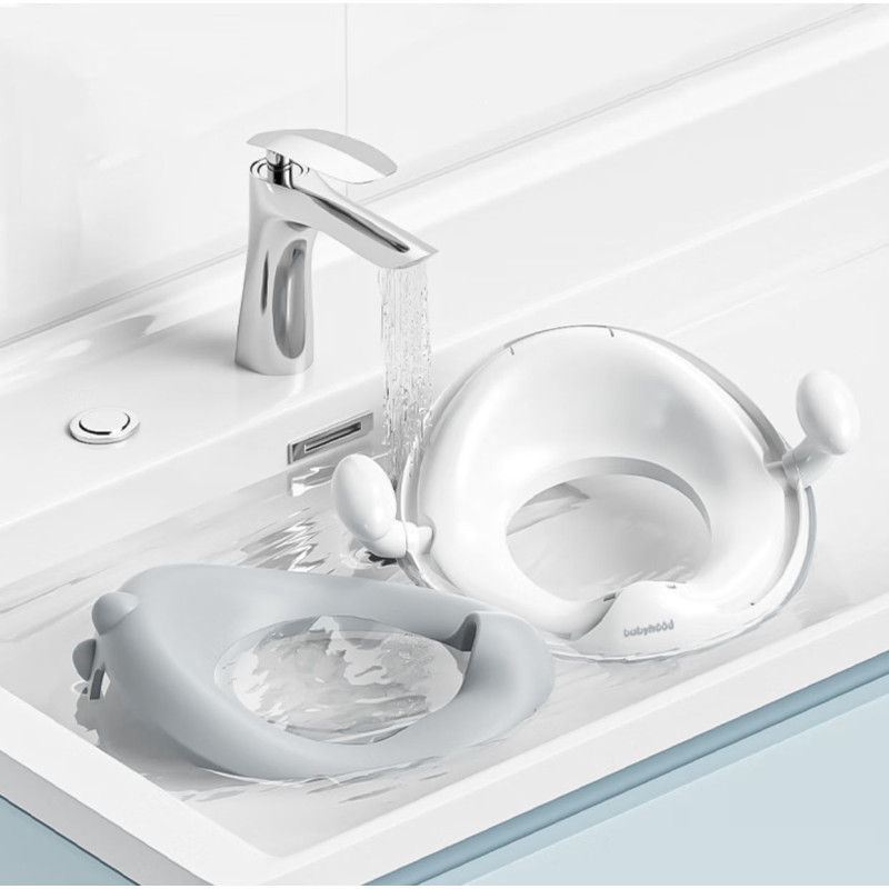 Накладка на унітаз Babyhood Динозаврик з поліуретановим кільцем сіра