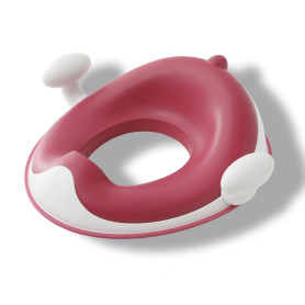 Накладка на унітаз Babyhood Динозаврик з поліуретановим кільцем рожева