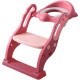 Сидіння на унітаз Babyhood Трансформер з драбинкою і поліуретановим кільцем рожеве BH-131PP