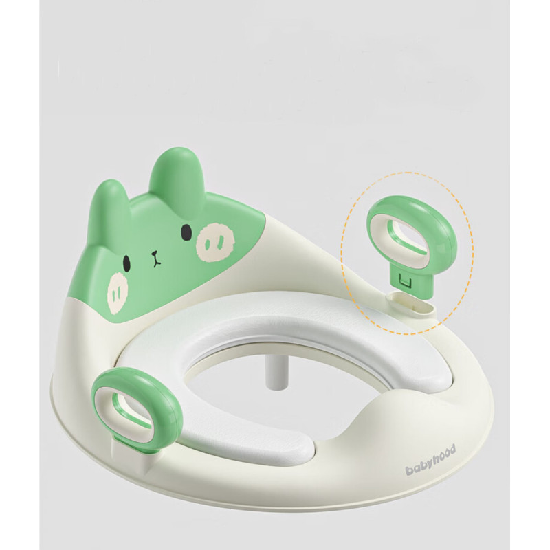 Накладка на унітаз Babyhood Зайчик зелена