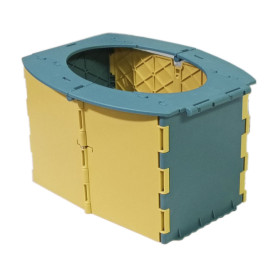 Складаний дорожний горщик Babyhood зелено жовтий BH-135GY