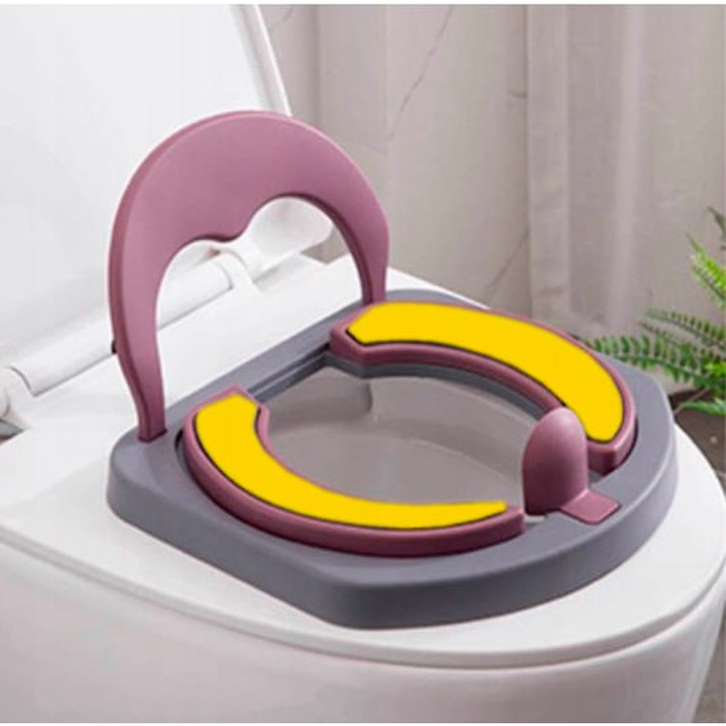 Складаний дорожний горщик Babyhood рожево жовтий BH-137PY