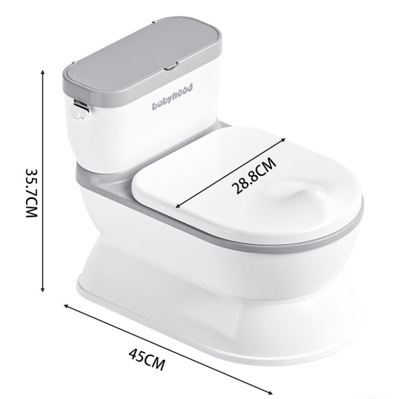 Горщик унітаз Babyhood сірий PVC