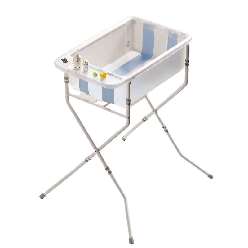 Ванночка міні складна Babyhood Балу з термометром та підставкою прозора
