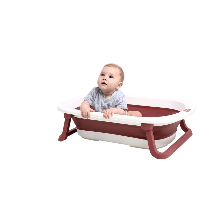 Ванночка складна Babyhood Комфорт червона