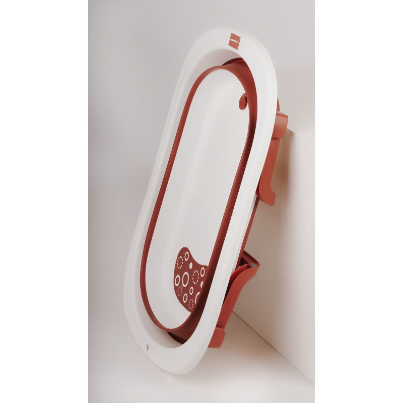 Ванна дитяча Babyhood складана Комфорт червона + гірка для купання