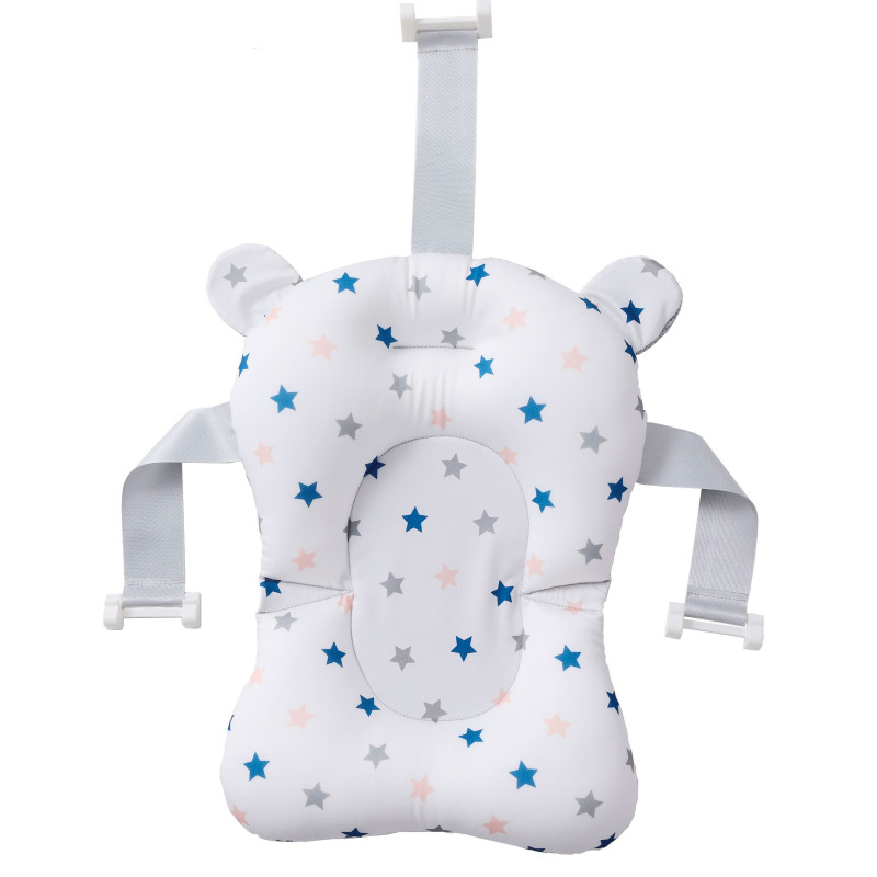 Ванна дитяча Babyhood складана Комфорт сіра та гіркою Зорепад BabyhoodBH-326G W