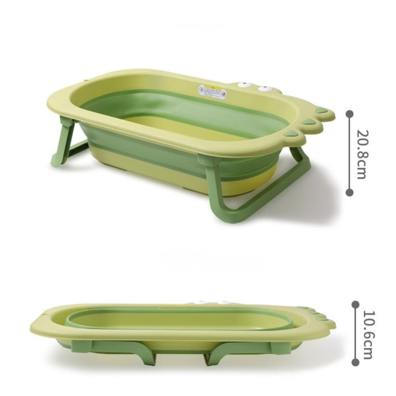 Ванночка складна Babyhood Крокодил зелена