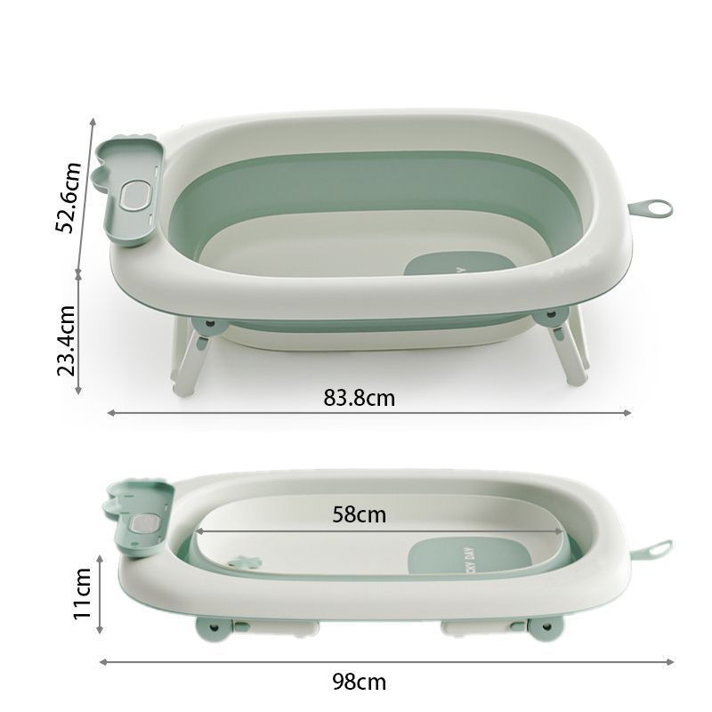 Ванночка складна Babyhood зелена