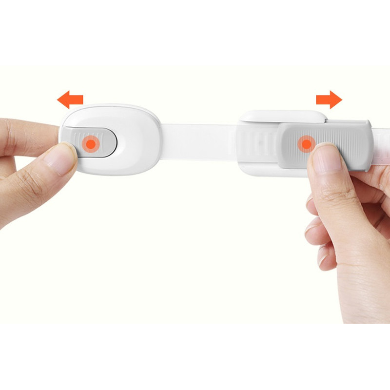 Набір універсальних замків Babyhood 22 см сірий 3 шт