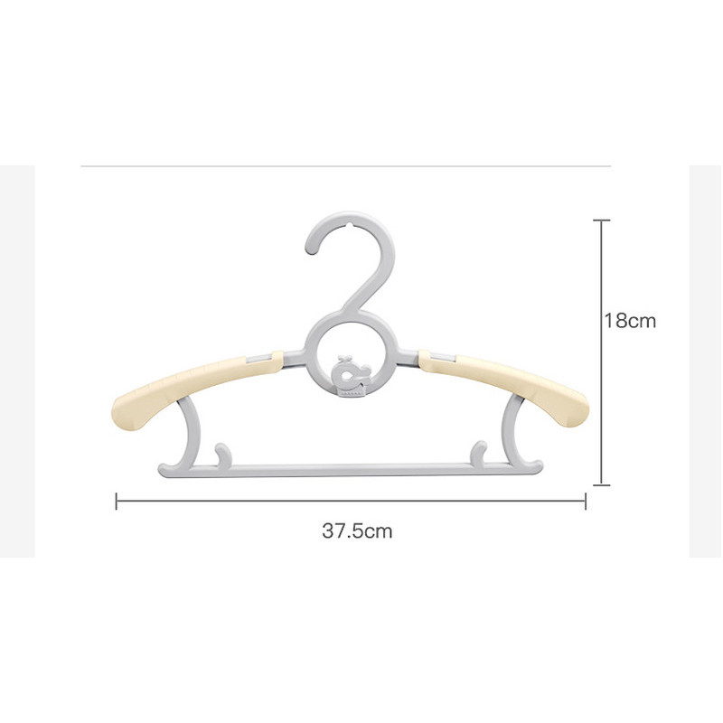 Вішак Babyhood Китеня з розширенням плечей 10 шт біла