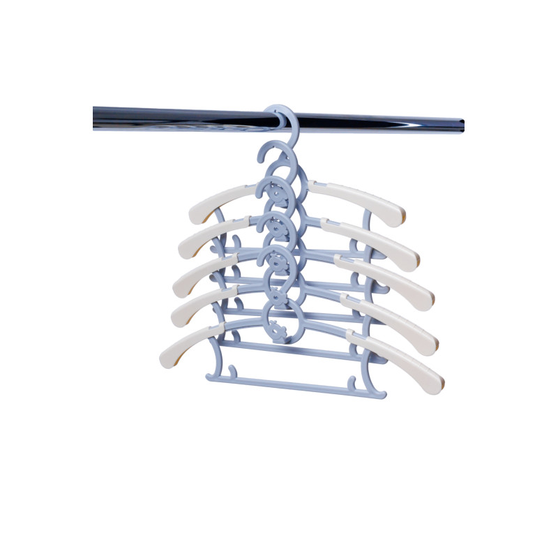 Вішак Babyhood Китеня з розширенням плечей 10 шт біла