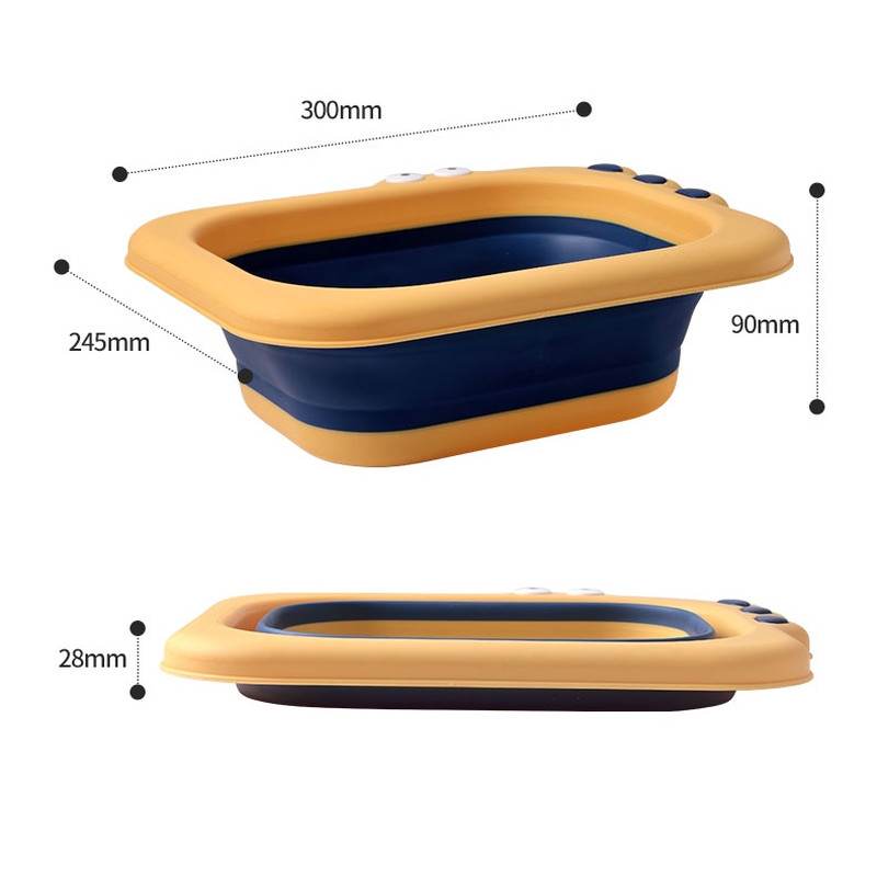 Тазик Babyhood Крокодил блакитний