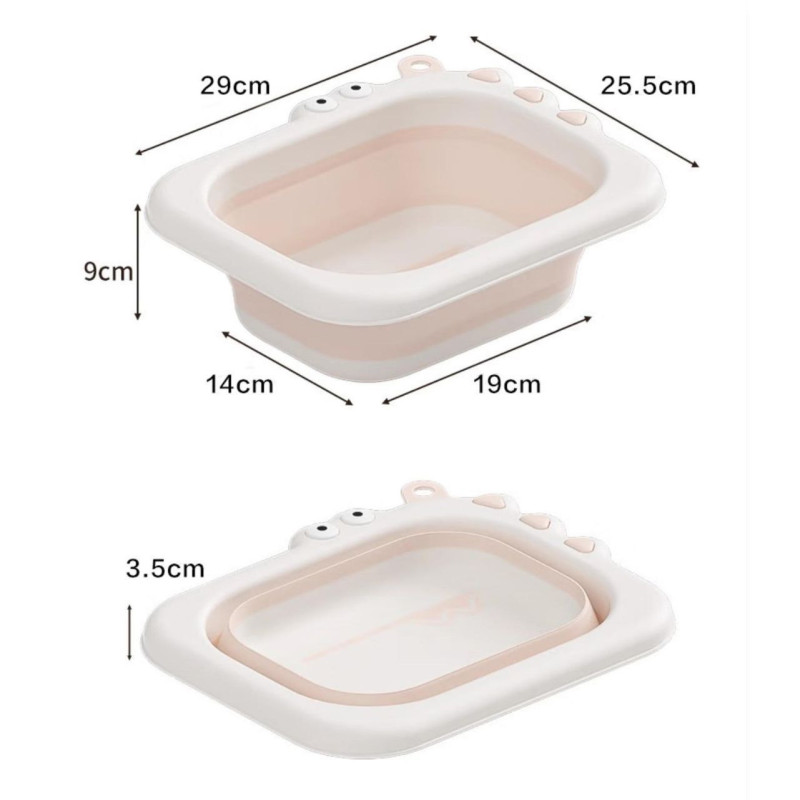 Тазик Babyhood Крокодил світло блакитний