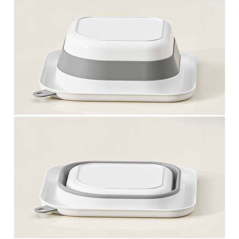 Складний тазик для Обличя Babyhood сірий