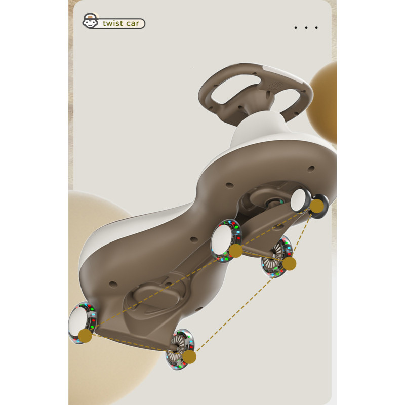 Бібікар Babyhood машинка інерційна кава