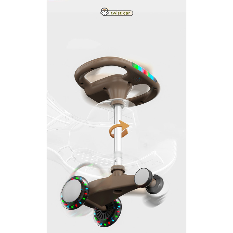 Бібікар Babyhood машинка інерційна сіра