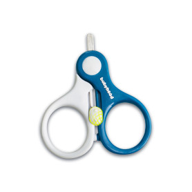Ножиці для новонароджених Babyhood короткі сині BH-904B