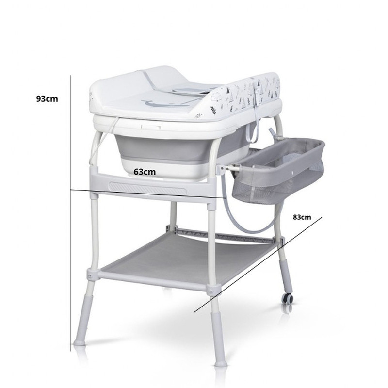 Багатофункційний пеленальний столик з ванночкою Babyhood