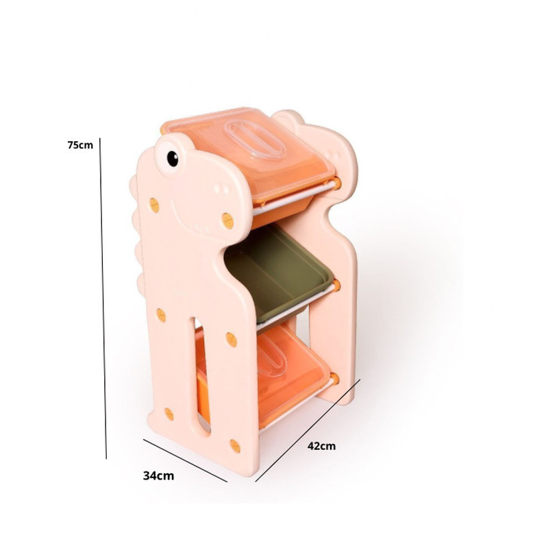 Органайзер для дитячих іграшок Babyhood Дінозавр 1 секція