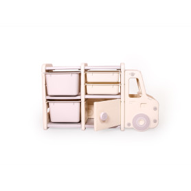 Стелаж для дитячих іграшок Babyhood Машинка 2 секції BP 104A