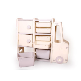 Стелаж для дитячих іграшок Babyhood Машинка на 3 секції BP-104В