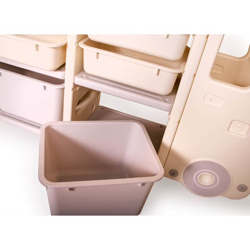 Стелаж для дитячих іграшок Babyhood Машинка на 3 секції BP-104В