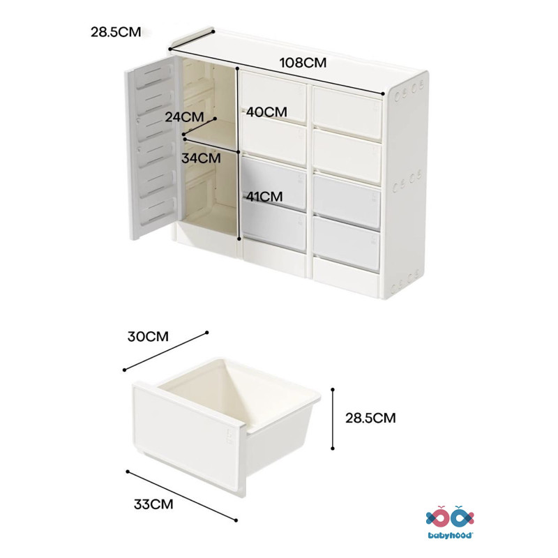 Шафка Babyhood Classic сіра