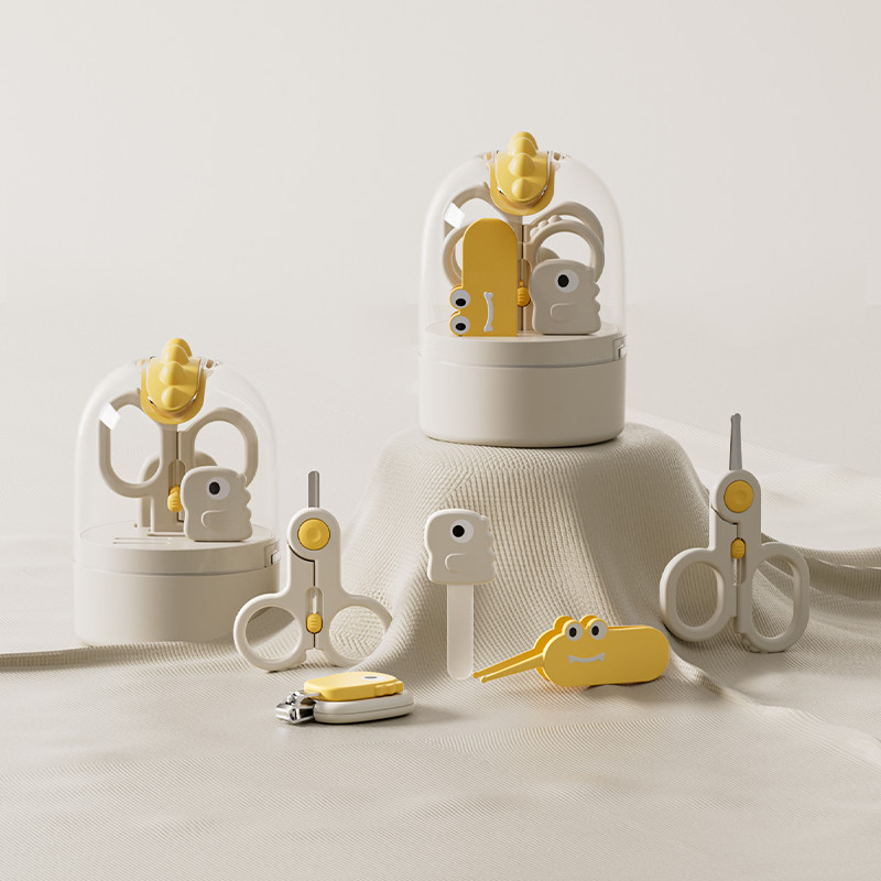 Набір манікюрний Babyhood для новонароджених Діно білий