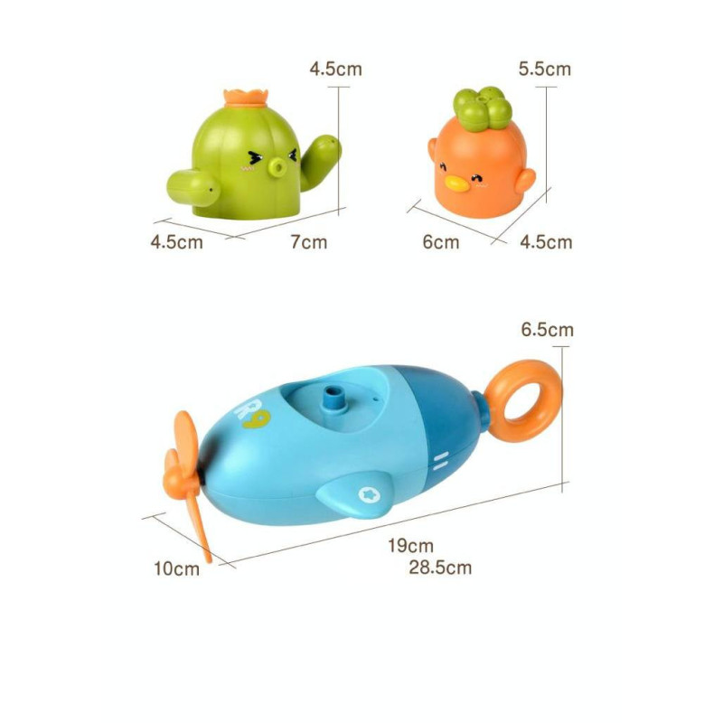 Набір Водяний пістолет Babyhood з фігурками мішенями синій