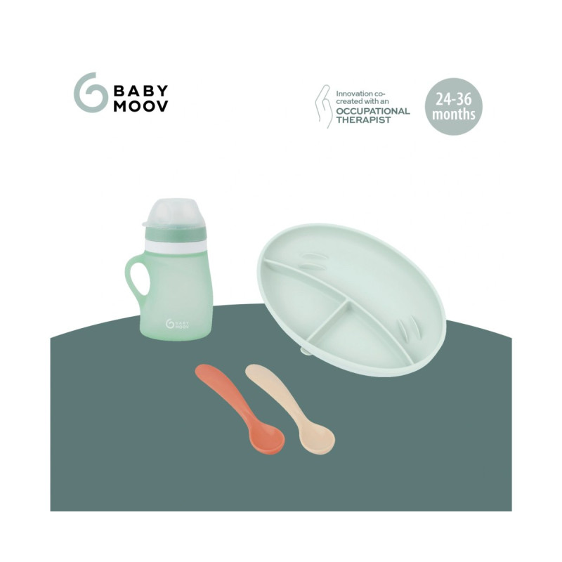 Тарілка Babymoov Набір для годування GROW'ISY з 4 предметів, 24 36 міс.