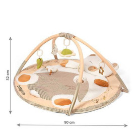 BabyOno Розвиваючий килимок Дружній ведмедик 90 см x 52 см
