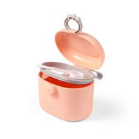 BabyOno Портативний контейнер для сухої суміші 240 мл з герметичною кришкою та ложечкою