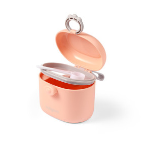 BabyOno Портативний контейнер для сухої суміші 240 мл з герметичною кришкою та ложечкою