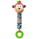 BabyOno Іграшка з пищалкою Мавпеня Георгій 11х22 см