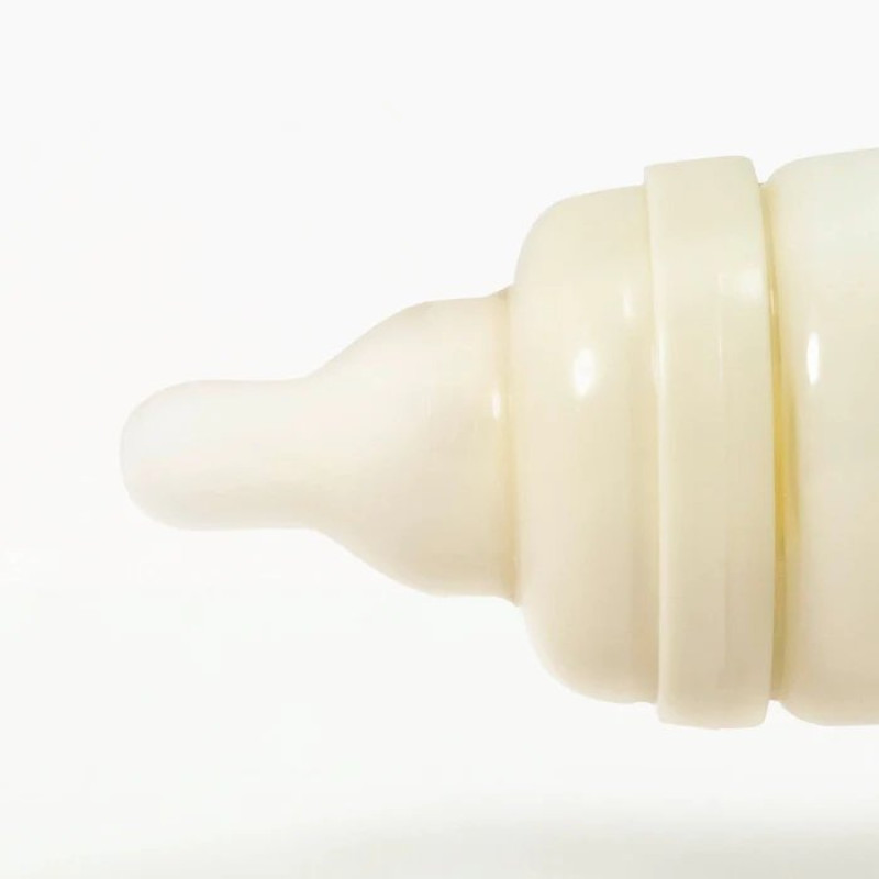 Соска BabyOno Силіконова до пляшечки для годування S-bottle Natural середня M 2шт