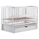 Ліжечко Babyroom Веселка DVMYO-3 маятник, ящик, відкидний бік бук білий
