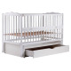 Ліжечко Babyroom Веселка DVMYO-3 маятник, ящик, відкидний бік бук білий
