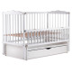 Ліжечко Babyroom Веселка DVMYO-3 маятник, ящик, відкидний бік бук білий