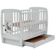 Ліжечко Babyroom Жирафік DJMYO-3 маятник, ящик, відкидний бік бук сірий