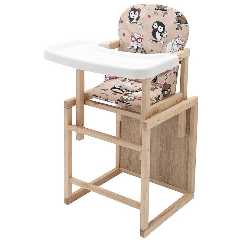 Стілець Babyroom трансформер Поні-230 eko бежевий сови