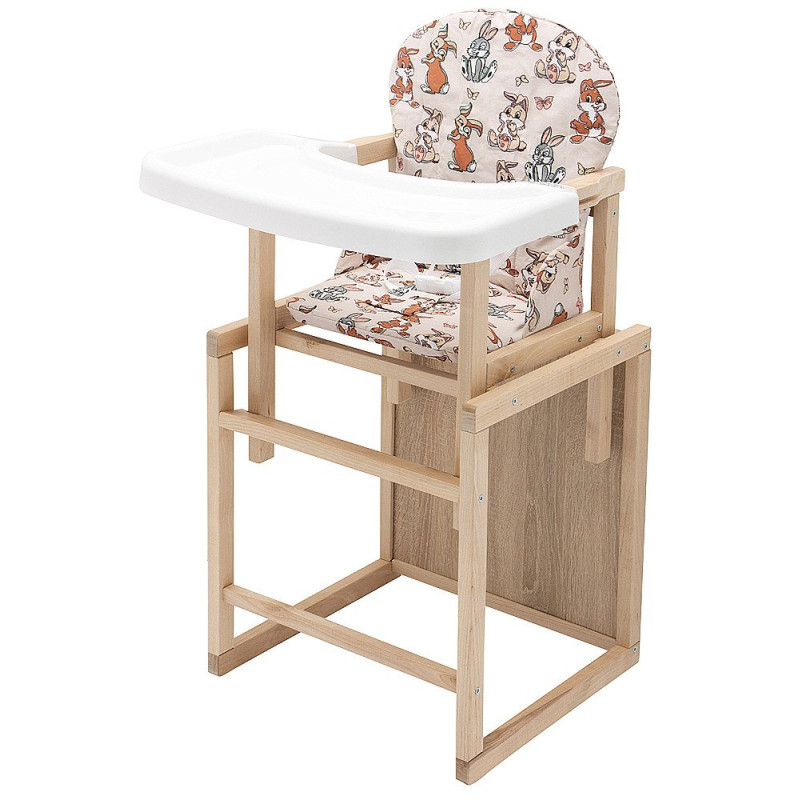 Стілець Babyroom трансформер Поні-230 eko бежевий зайчики