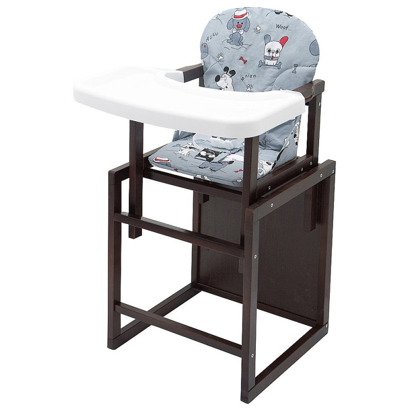 Стілець Babyroom трансформер Поні-220 тонований сірий собачки