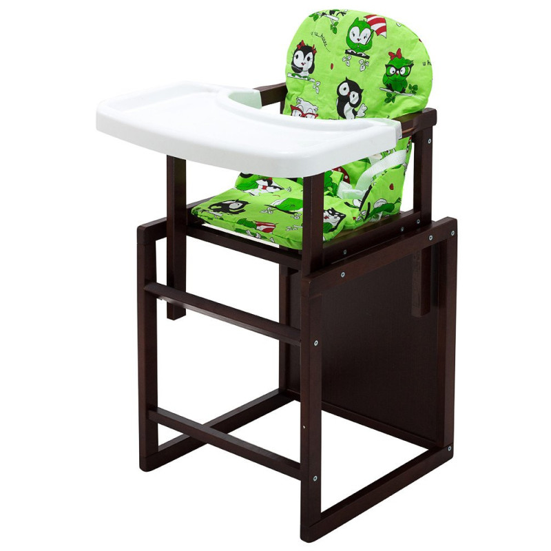 Стілець Babyroom трансформер Поні-220 тонований зелений сови