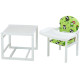 Стілець Babyroom трансформер Поні-240 білий зелений сови